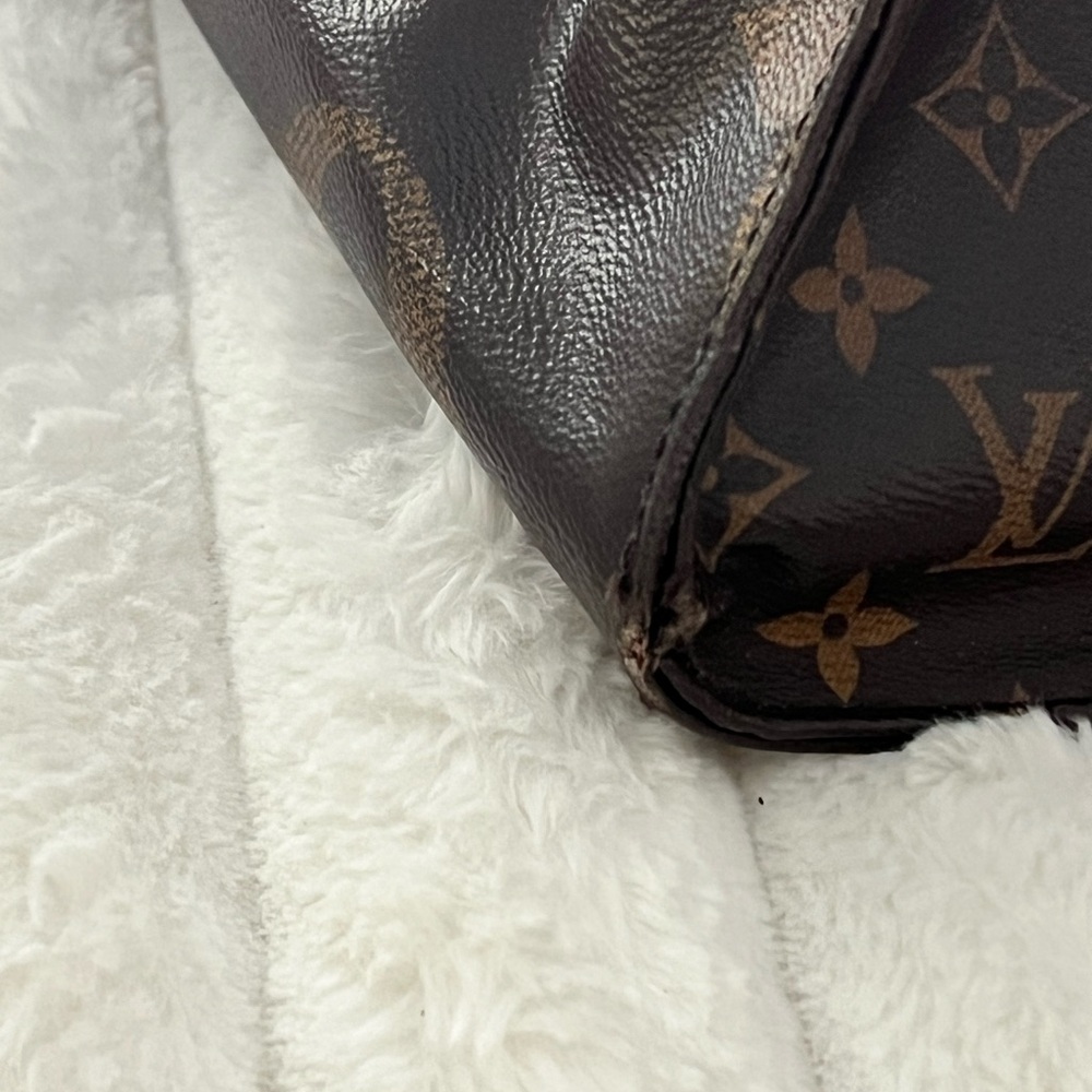 Louis Vuitton large Dark Brown Monogram Tote - Picture 6 of 16